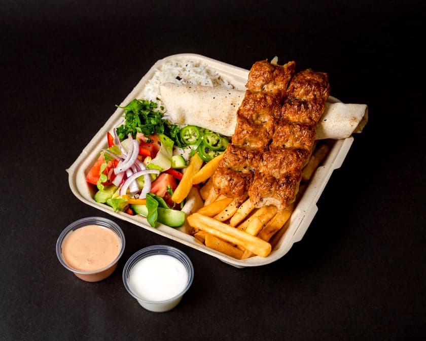 Chicken Luleh Kebab Plate
