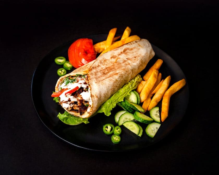 Mini Shawarma Pita Wrap